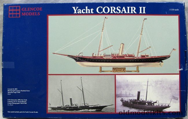 Glencoe 1/128 The Yacht Corsair II - (USS Gloucester) - (ex-ITC), 08303 plastic model kit